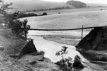 Great Flood of 1948. Free Kirk bridge No 133 (ECM8 @ 44m 6ch) washed away by flood. (Ref: 031251)