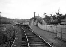 Jedfoot station (JBB @ 5m 33ch) on the Jedburgh Branch. 30 May 1962