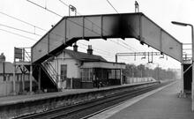 Coatdyke station and new footbridge (NEM2 @ 9m 50ch). 11 October `965