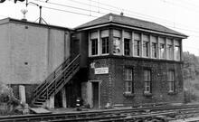Parkhead North Junction Signal Box (NEM2 @ 1m 70ch). 14 October 1965. 