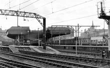 Bridgeton Central (BCN @ 1m 11ch), looking towards the buffers. 15 October 1965 