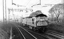 Westerton, Milngavie Jcn (NEM5 6m 19ch). Royal Train from Taynuilt to Alyth Jcn. 15 October 1965. 