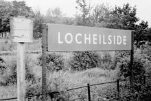 Nameboard of Locheilside station (MLG2 @ 7m 79ch). 12 June 1971