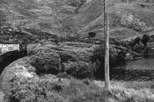 06.00 Glasgow Queen St. - Mallaig at the head of Loch Eilt on the Mallaig Extension (MLG2 @ approx 22mp). 18 June 1971