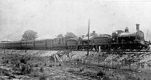 N Class 4-4-0 No. 227 leading the West Highland Express at Banavie (Ref: 010939)