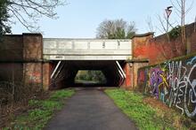 Foss Islands Branch. York. Overbridge at Heworth Green. West Face. 04 March 2024
