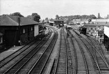 Driffield Station  (HBS @ 19m 38ch). Looking south-west towards Hull. 10 July 1972