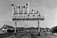 Bridlington (HBS @ 30m 72ch). Approach to the station from the south and west. August 1970