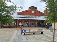 Bridlington (ELR - HBS @ 30m 72ch). Station Frontage. Friday 21 July 2023