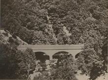 Glaisdale. Bridge No 82 (MBW2 @ 27m 08ch). Original 3-arch masonry bridge, erected 1863