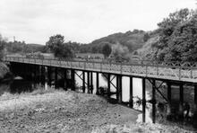 Ruswarp (MBW3 @ approx 29m 30ch). Bridge over River Esk. 10 August 1970