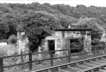 Whitby. Front view of the remains of Whitby & Pickering Railway weighing machine house. 10 August 1970. 