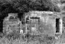 Whitby. Rear view of the remains of Whitby & Pickering Railway weighing machine house. 10 August 1970. 
