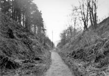 Disused track between Brampton Jc & Brampton Town 1935. (Brampton Town Branch off NEC2 @ 49m 14ch) (Ref: 031688)