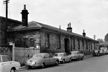 Pickering Station (RLG @ 6m 50ch). Exterior of the main building on the Up side. 12 August 1968