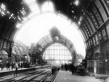 Middlesbrough Station (DSN2 @ 15m 0ch)  Looking West showing extent of damage after bombing on 4 August 1942 (Ref: 030738)