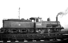 65698 ex-NER Class J25, at Selby MPD. 02 March 1954