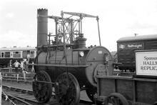 012118xStockton & Darlington Railway “Locomotion” replica locomotive Shildon Rail 150, 26 August 1975