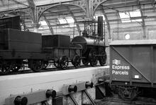 Stockton & Darlington Railway, 0-4-0 locomotive “Locomotion”. Darlington Bank Top, 26 August 1975