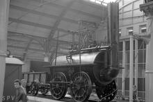012163  Stockton & Darlington Railway, 0-4-0 locomotive “Locomotion”. Darlington Bank Top, 26 August 1975