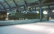 260331  Stockton & Darlington Railway 0-6-0 No 25 “Derwent” on plinth in Darlington (Bank Top) Station. 13 May 1968