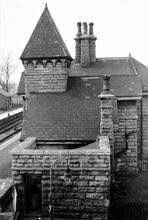 Carcroft & Adwick-le-Street station (DOL1 @ 159m 78ch). Details of buildings. 1951. Photograph: C T Goode