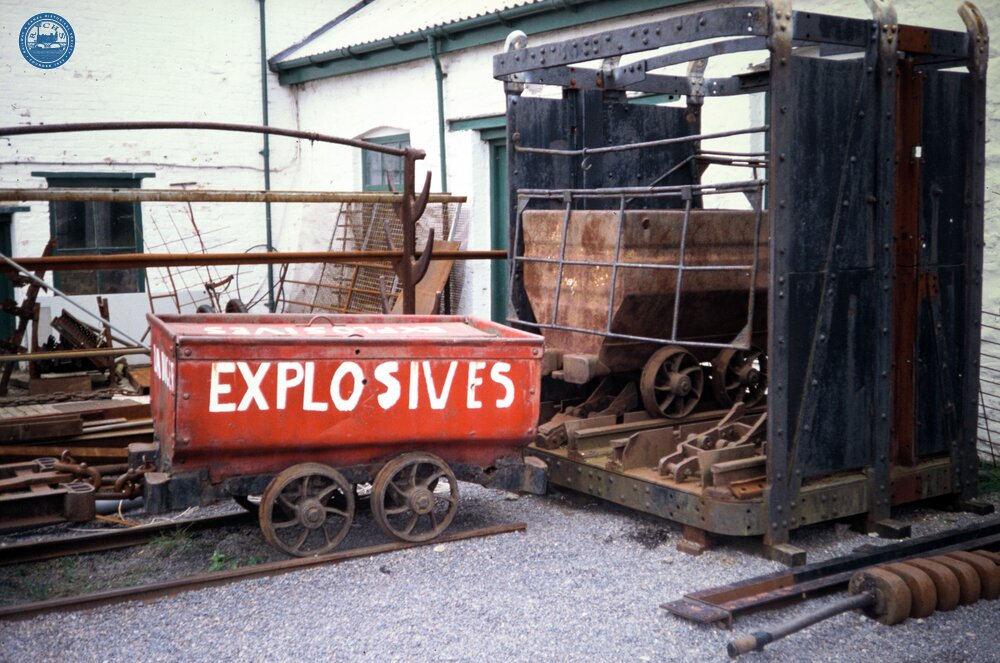 Big Pit Museum, Blaenavon. Explosives Cart