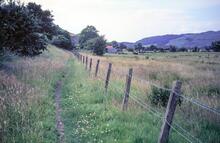 Original route of the Corris Railway, South of Machynlleth. 20 July 1987