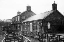 Ffestiniog Railway. Porthmadog station (RFF @ 0m 00ch). Looking towards the buffer-stops. 1948