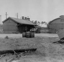 The site of Hulme End station (MVR @ 8m 15ch). 10 May 1959