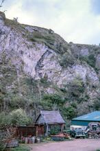Former signal box at Waterhouses (MVR @ 0m 00ch). 10 May 1987