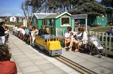 Beach Lawns Miniature Railway, Weston-super-Mare. Putters End. Loco “Hiawatha”. 11 August 1989
