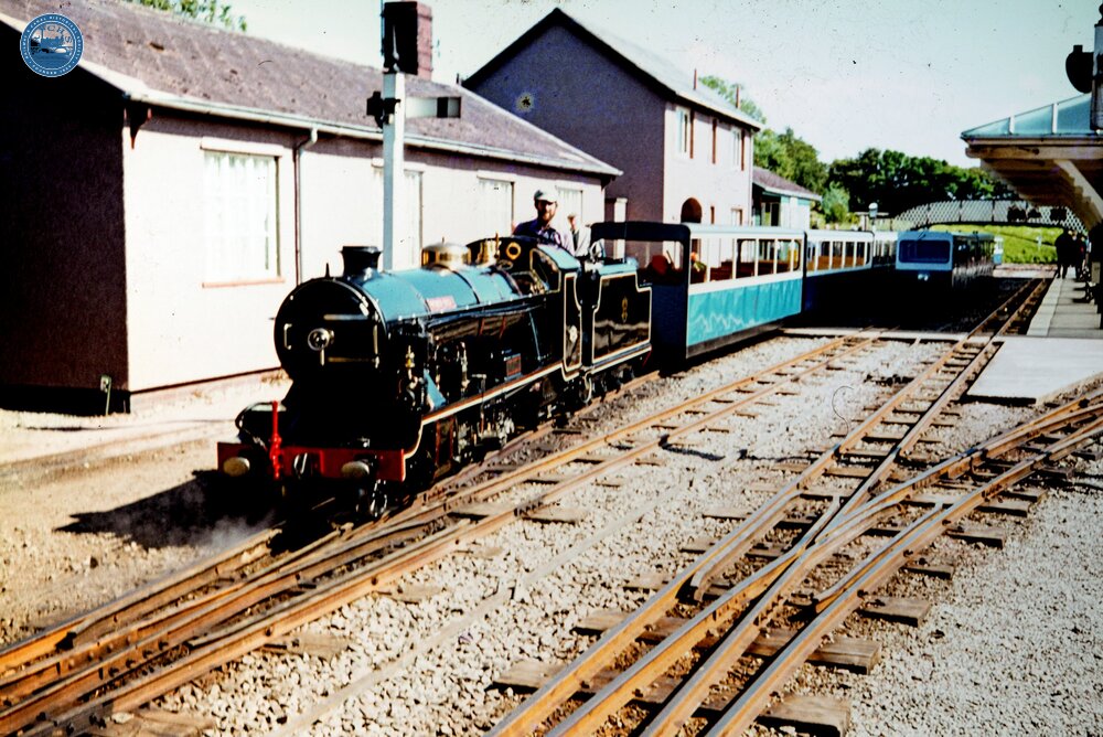 Ravenglass. 2-8-2 Loco No 7 “River Esk”. 03 July 1981