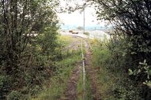 Snailbeach District Railways. Snailbeach. One of the two branches in situ. 25 May 1980