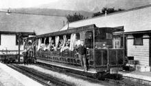Train in Llanberis Station (0m 00ch). 1908