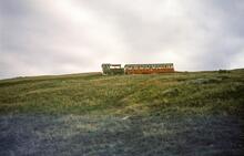 Down diesel train taken from Halfway House (2m 23ch). 05 August 1989