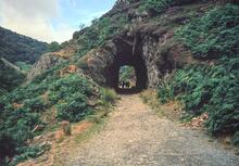Aberglaslyn Pass. Looking North through the North tunnel. 02 August 1989
