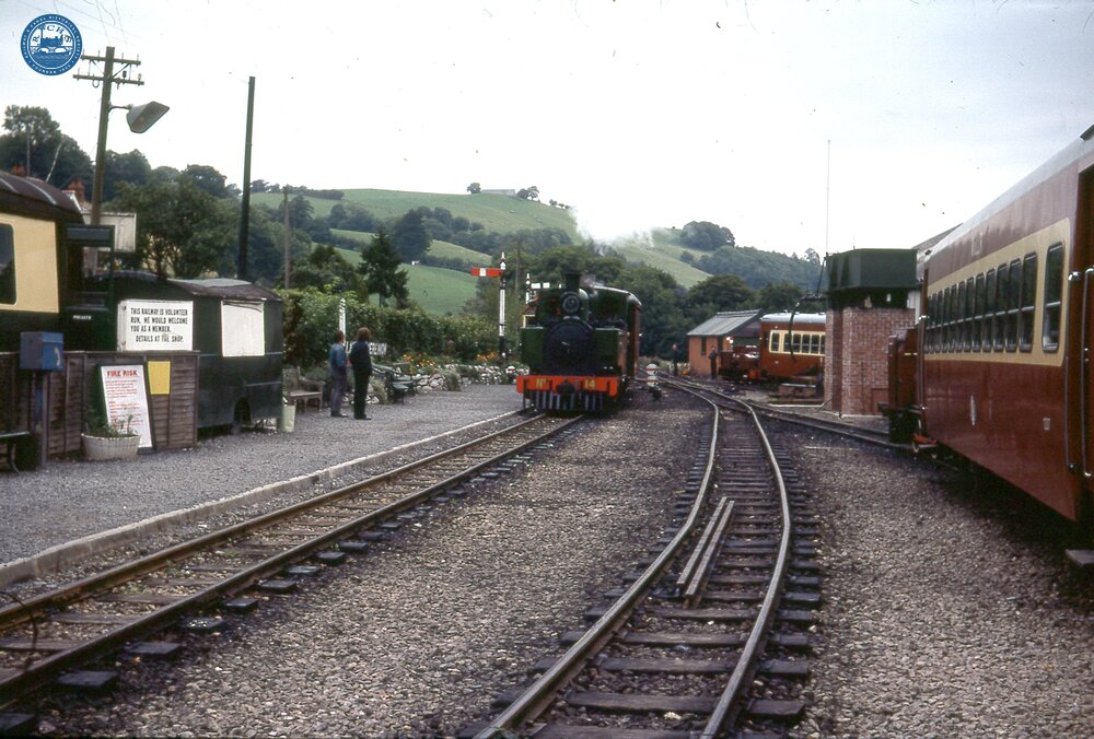 Llanfair Caereinion (9m 04ch). No 14 (2-6-2T, built Hunslet 1954 no 3815.  (Ref 017112E)