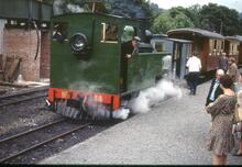 Llanfair Caereinion (9m 04ch). No 14 (2-6-2T, built Hunslet 1954 no 3815.  (Ref 017113E)