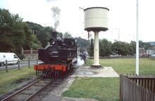 Welshpool Raven Square (1m 01ch). No 14 (2-6-2T Hunslet 1954, ex Sierra Leone Rly No 85). August 2003  (Ref 017405E)