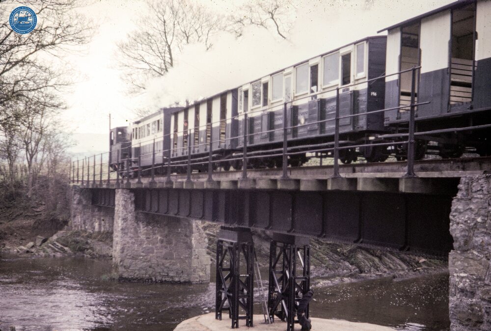 Welshpool & Llanfair Light Railway. River Banwy bridge, near Glascoed (East of Llanfair Caereinion)