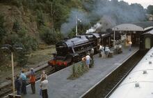 017104  LMS steam loco class 5 4-6-0 no 45110 "RAF Biggin Hill". Bewdley 22 July 1977