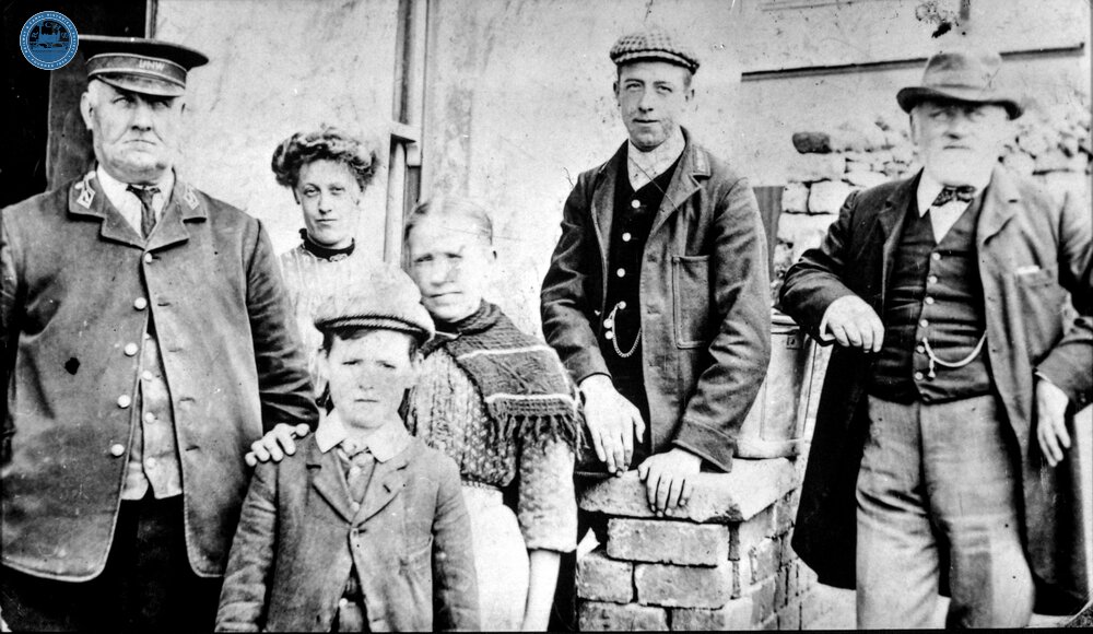 Staff and others at Longcliffe Station, Cromford & High Peak Railway pre-1922 (CHP1 @ 16m 76ch)