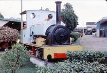 017818E South Pacific sugar mills, steam locomotive Lautoka no 19 "Kanaka".  Lautoka Mill 9 October 1973