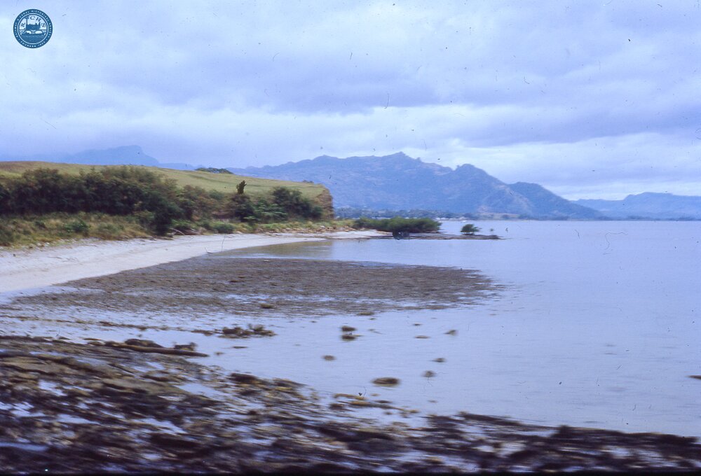 017828E Coastal view from free train near Lautoka. 3 November 1973