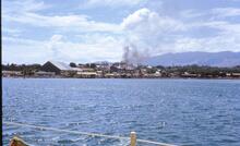 017831E Lautoka Mill viewed from sea.  2 November 1973