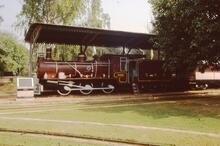 325006E Southern Maharatta Railway metre gauge 0-6-0 steam locomotive, No. FM-118 later FMA-37302. Delhi, National Railway Museum. 28 October 2000