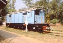 325008E South Indian Railway metre gauge 1500v DC Bo-Bo electric locomotive, No YCG-1/21900. Delhi, National Railway Museum. 28 October 2000