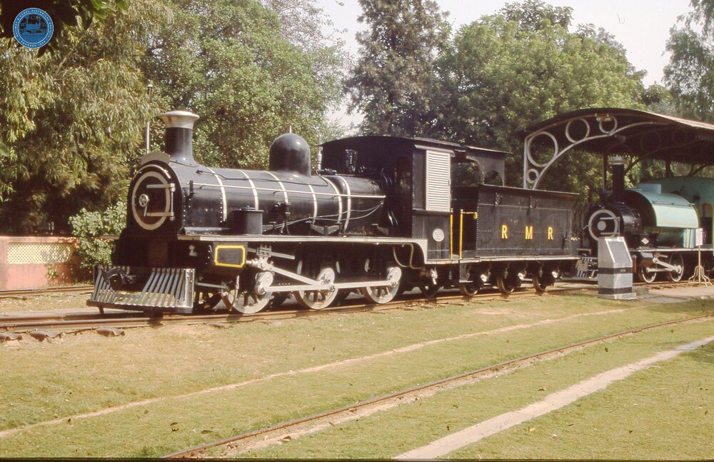 325010E Rajputana Malawa Railway metre gauge 0-6-0 steam locomotive No. F-734. Delhi, National Railway Museum. 28 October 2000