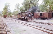 325029E  Ind_67 CC665 Steam locomotive at Baripada in Orissa. 